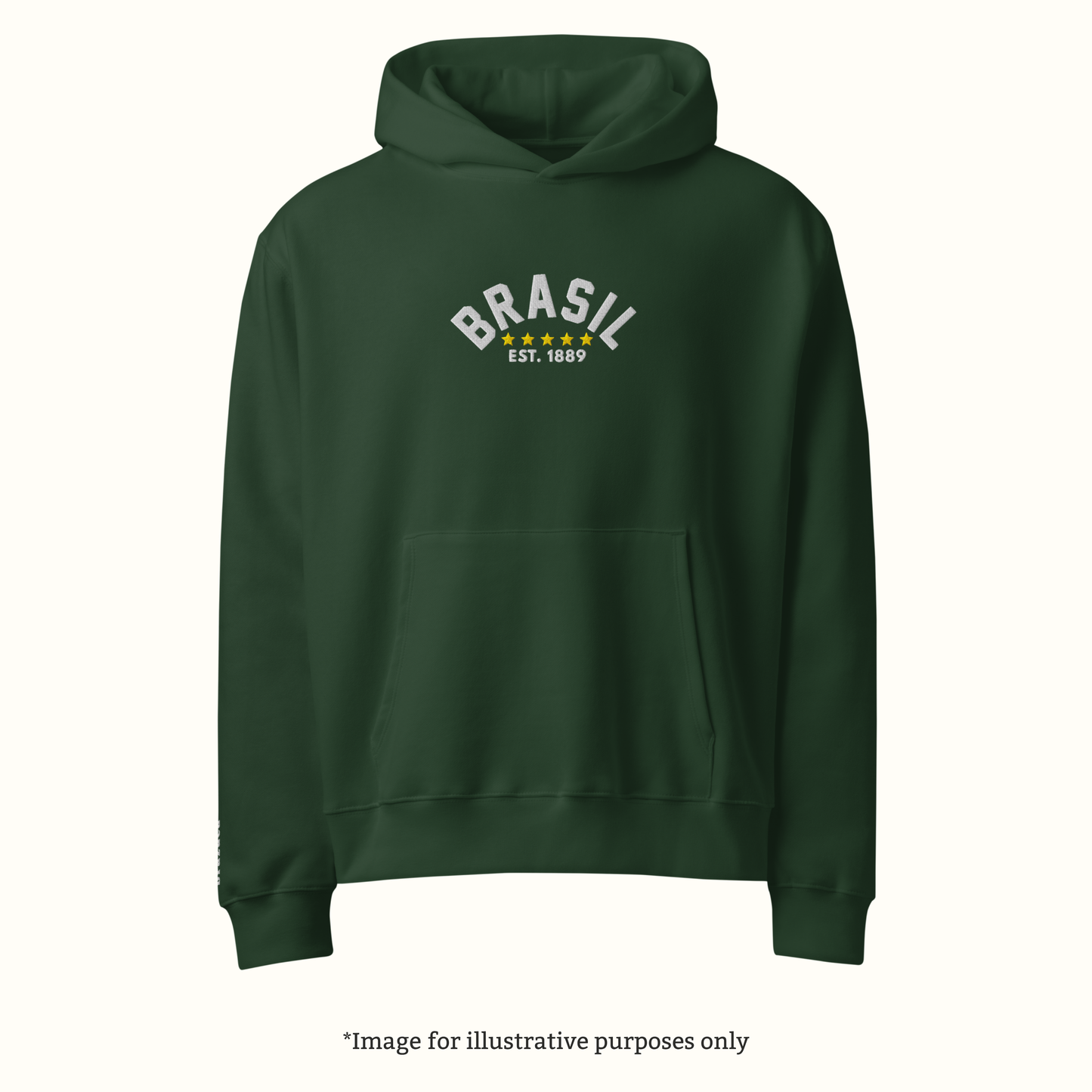 Brasil Heritage Premium Hoodie – Forest Green