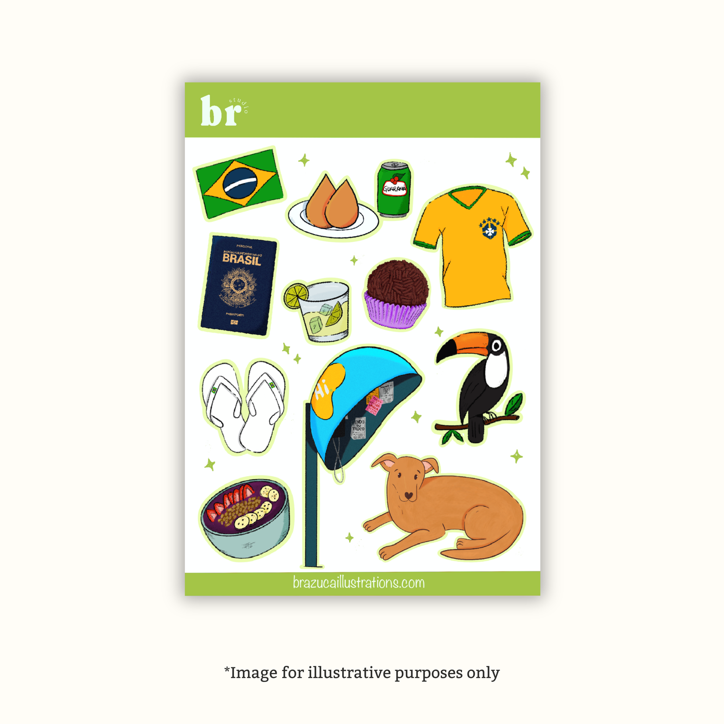 Brazilian Starter Pack Sticker Sheet