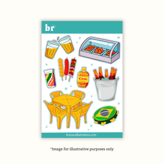 'Boteco' Sticker Sheet